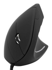 Lazmin112 Ergonomik Dikey Makrolu Kablolu Siyah Optik Gaming Mouse