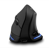 Qaohe F-35 RGB Ergonomik Dikey Makrolu Kablosuz Siyah Optik Gaming Mouse