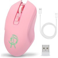 Jingyi Kablosuz Pembe Optik Gaming Mouse