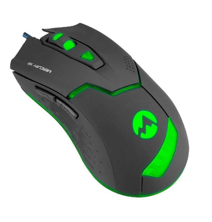 Everest Everest Mercury X8 - X8 Makrolu Kablolu Siyah Optik Gaming Mouse