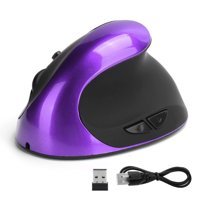 Leapiture Ergonomik Dikey Makrolu Kablosuz Mor Optik Gaming Mouse