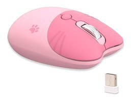 Mistaha M3 Ergonomik Kablosuz Pembe Optik Mouse