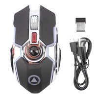 Ciciglow RGB Sessiz Makrolu Kablosuz Gri Optik Gaming Mouse