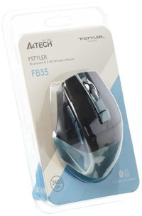 A4 Tech Fstyler FB35 Makrolu Kablosuz Siyah Optik Mouse