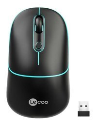 Lenovo Lecoo WS210 RGB Sessiz Kablosuz Siyah Optik Mouse