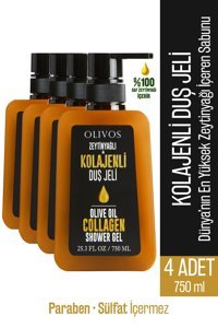 Olivos Kolajenli Zeytinyağı Nemlendirici Duş Jeli 4x750 ml