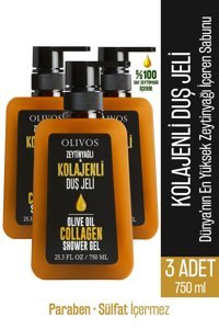 Olivos Kolajenli Zeytinyağı Nemlendirici Duş Jeli 3x750 ml