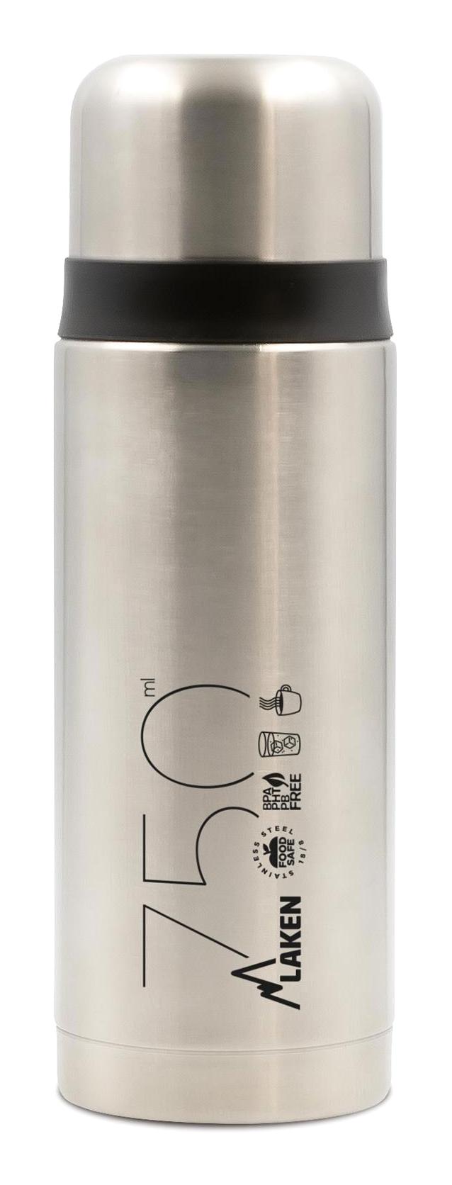 Laken Thermo Lıquıds Flask Gri Metal Spor Yetişkin Matara 750 ml