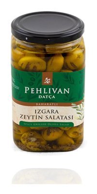 Pehlivan Datça Az Tuzlu Sele Izgara Yeşil Zeytin Kavanoz 750 gr