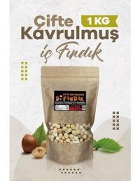 Bi Fındık Çifte Kavrulmuş Tuzsuz Organik Tane İçi Fındık 1 kg