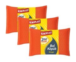 Koroplast 3'lü Bulaşık Süngeri