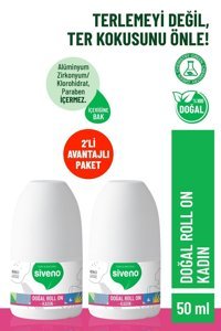 Siveno Bitkisel Pudrasız Ter Önleyici Organik Roll-On Kadın Deodorant 2x50 ml