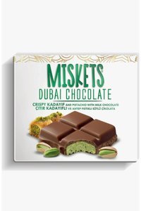 Miskets Antep Fıstığı Kadayıf Dolgulu Sütlü Dubai Çikolatası 100 gr 6'lı