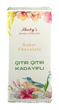 Sheby's Antep Fıstığı Kadayıf Dolgulu Sütlü Dubai Çikolatası 200 gr