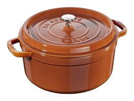 Staub Cocotte Döküm 26 cm Derin Tencere Kahverengi