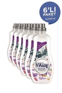 Viking Relax Konsantre Çiçek 60 Yıkama Yumuşatıcı 6x1.44 lt