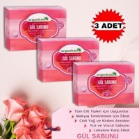 Organicsun Doğal Gül Katı Sabun 3x140 gr