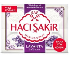 Hacı Şakir Beyaz-Lavanta Katı Sabun 4x150 gr