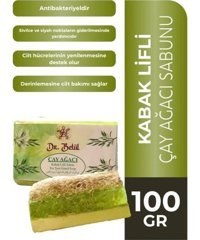 Dr. Betül Doğal Kabak Lifli Kabak Lifli-Çay Ağacı Katı Sabun 100 gr