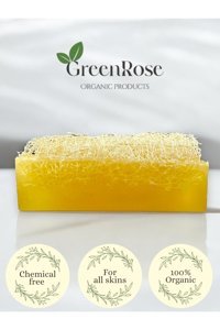 greenrose Doğal Kabak Lifli Organik Kabak Lifli-Papatya Katı Sabun 100 gr