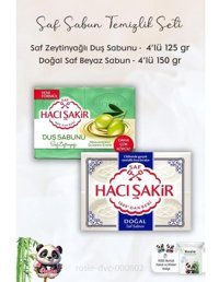 Hacı Şakir Doğal Gliserinli-Zeytinyağlı Katı Sabun 4x125 gr