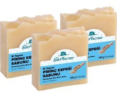 The Soap Factory Bitkisel Vegan Pirinç Katı Sabun 3x100 gr