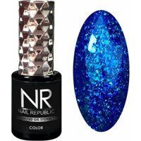 Nr Nail Republic 464 Mavi Parlak Simli Oje