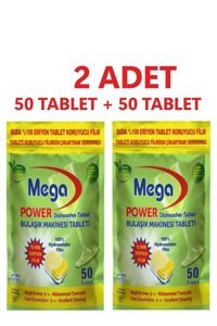 Mega Power Tablet Bulaşık Makinesi Deterjanı 2x50 Adet