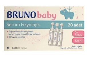 Bruno Baby Sıvı 20'li Damla Serum Fizyoloji 20x5 ml