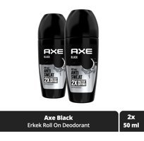 Axe Black Pudrasız Ter Önleyici Antiperspirant Roll-On Erkek Deodorant 2x50 ml