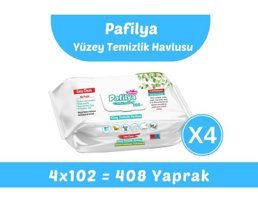 Pafilya 102 Yaprak 4'lü Paket Islak Mendil