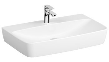 Vitra Shift Klasik Tekli 80 cm Seramik Dikdörtgen Lavabo Beyaz