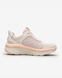 Skechers D'lux Walker Infinite Motion 149023-NTPK Ortopedik Bağcıklı Kadın Günlük Ayakkabı Somon