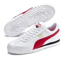 Puma Roma Basic 369571-11 Ortopedik Bağcıklı Erkek Günlük Ayakkabı Beyaz