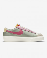 Nike Blazer Low Platform DM9464-001 Bağcıklı Kadın Günlük Ayakkabı Yeşil