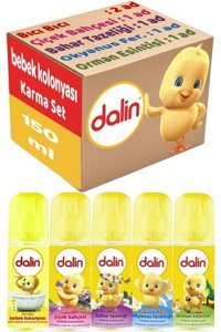 Dalin Bebek Kolonyası 150ml (bıcı Bıcı-orman-çiçek-okyanus-bahar) Karma 6 Lı Set