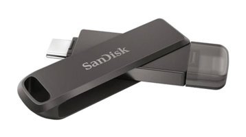 Sandisk Ixpand Çift Taraflı USB 3.0 Lightning - Type-C 128 GB Flash Belek Siyah