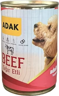 Adak Sığır Etli Parça Etli Yetişkin Köpek Maması 48 x 415 gr 48'li