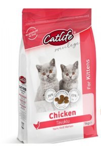 Catlife Tavuklu Tahıllı Yavru Kedi Maması 1 kg