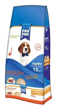 Paw Paw Kuzulu-Pirinçli Yavru Köpek Maması 15 kg