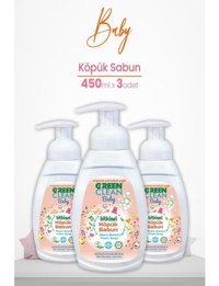 U Green Clean Köpük Bebek Sabunu 3x450 ml