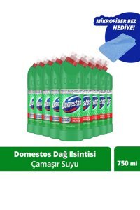 Domestos Dağ Esintisi Banyo-Ev-Mutfak İçin Konsantre Sıvı Çamaşır Suyu 9x750 ml