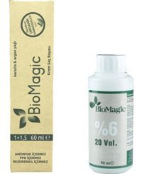 BioMagic Keratin & Argan Yağı 400 Kahve Organik Amonyaksız Krem Saç Boyası 60 Ml