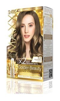 Maxx Deluxe Golden Beauty 8.0 Açık Kumral Krem Saç Boyası 60 Ml