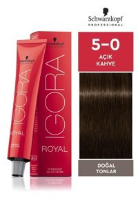 Schwarzkopf Igora Royal Doğal Tonlar 5.0 Açık Kahve Krem Saç Boyası 60 ml