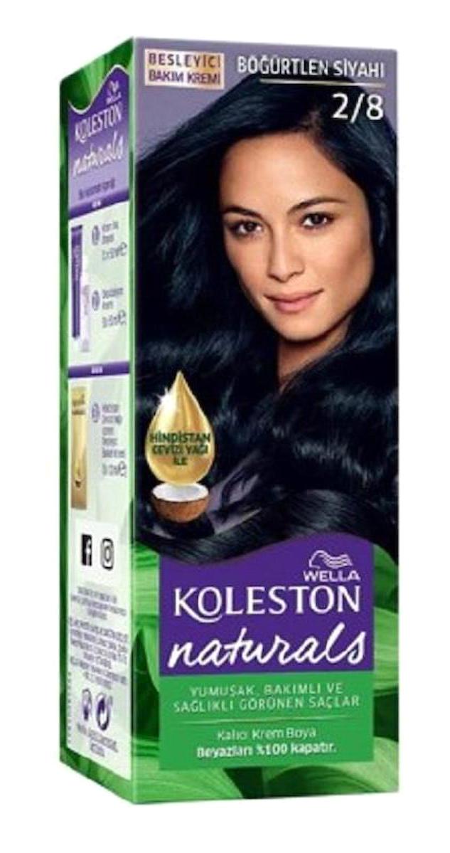 Wella Koleston Naturals 2.8 Böğürtlen Siyahı Krem Saç Boyası 50 Ml