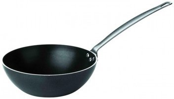 Altınbaşak Lazzetti Çelik Saplı Alüminyum 32 cm Wok Tava Siyah