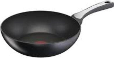 Tefal 6X Unlimited One G25919 Plastik Saplı Titanyum 28 cm Wok Tava Siyah