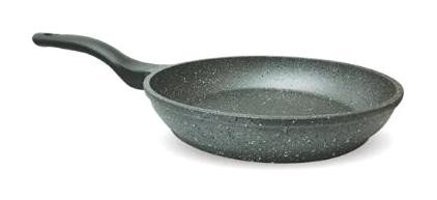 Fms D3003GRI Plastik Saplı Döküm 28 cm Düz Tava Gri