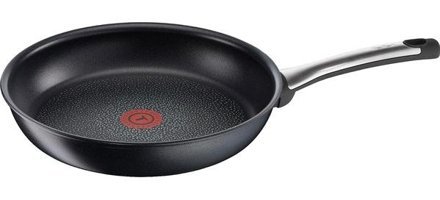 Tefal Talent Plastik Saplı Titanyum 26 cm Düz Tava Siyah